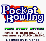 Pocket Bowling Title Screen